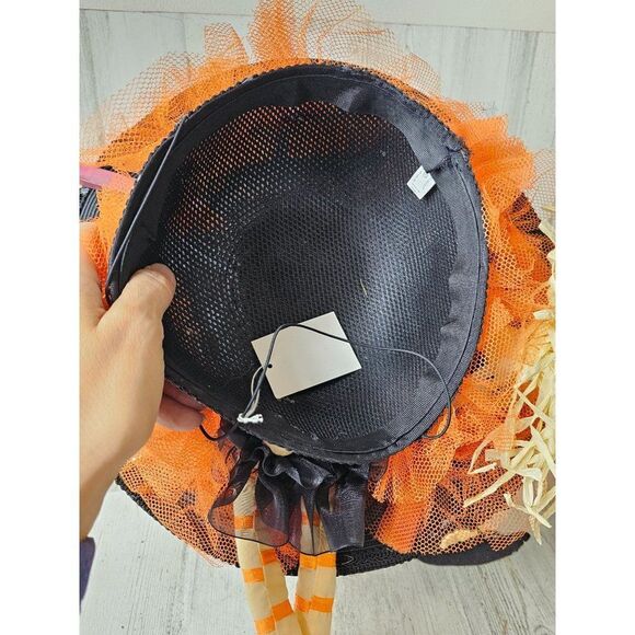Dept 56 pumpkin hat 91408 Halloween home decor as is - Picture 7 of 9